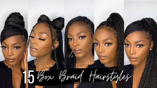 How To 15 Knotless Box Braids Hairstyles  Quick and Easy  Beginner Friendly [upl. by Erminie]