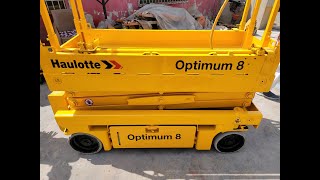 Haulotte Optimum 8 Aerial Platform Scissor Lift for Sale in Karachi Pakistan at Rafiq Brothers [upl. by Harbed]