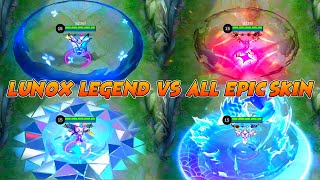 Lunox Divine Goddess Legendary Skin VS All Epic Skin Comparison [upl. by Assened]