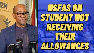 NSFAS Addressing On Students Not Getting Their ALLOWANCES NSFAS universitiestvertcolleges [upl. by Tadio]