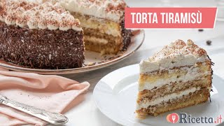 TORTA TIRAMISÙ  Ricettait [upl. by Yevad]