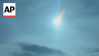 WATCH Small asteroid burns up in atmosphere over the Philippines [upl. by Enywtna781]