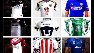 JERSEYS OFICIALES LOCAL y VISITANTE de los 18 EQUIPOS de la LIGA MX para el torneo APERTURA 2017 [upl. by Nathanoj]