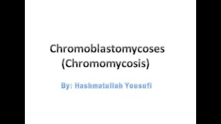 Medical Mycology lecture 12 Chromoblastomycosis amp Mycetoma [upl. by Reiser]