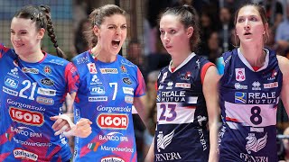 ALL quotMEGA RALLYquot of the Novara  Chieri Quarter Finals Coppa Italia  Lega Volley Femminile 202324 [upl. by Aihsei]