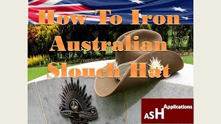 How to Iron and stiffen the brim Australian Slouch Hat [upl. by Porte]