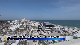 Hangout Music Festival arrives in Gulf Shores festival may be impacted by weather [upl. by Kelcie]