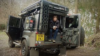 Overnight Camping amp Cooking in a 4x4 Conversion [upl. by Mateo]