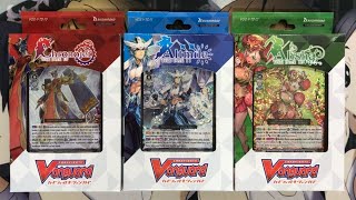 Opening My Cardfight Vanguard Trial Decks Chronojet Altmile amp Ahsha [upl. by Ainessey]