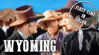 Wyoming  COLORIZED  Bill Elliott  Full Western Movie  Free Cowboy Film [upl. by Nicolle]