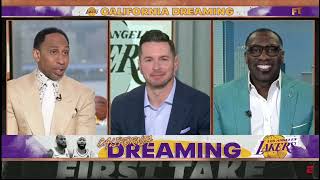 Fuzion Reacts Shannon Sharpe Vs Stephen A and JJ Reddick Lakers NOT A THREAT  First Take Discuss [upl. by Chilton]