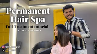 PERMANENT HAIR SPA TUTORIAL  ZEEL JOTANGIYA  WHITE LOTUS PROFESSIONAL [upl. by Byers682]