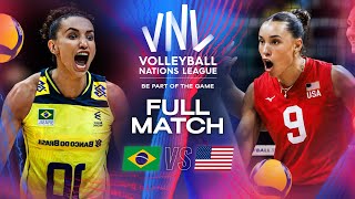 Can anyone stop Gabi 😳🏐 Brazil vs USA  VNL 2024  Womens Full Match [upl. by Nyasuh]