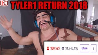 TYLER1 RETURN BREAKS TWITCH 400K VIEWERS  LEAGUE OF LEGENDS [upl. by Haroun401]