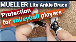 Mueller Lite Ankle Brace A CloseUp Look and How to Wear It [upl. by Aaberg]