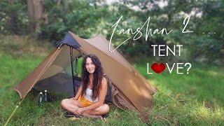 Wild Camping with Budget Lightweight Hiking Tent Lanshan 2  Think I Might be in Love 😍 [upl. by Ardnuek]