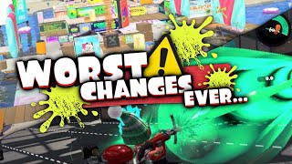 Top 10 WORST CHANGES In The Splatoon Series [upl. by Ribaudo828]