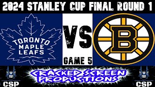 LIVE NHL 2024 Playoff Play By Play Commentary Toronot Maple Leafs  Boston Bruins Game 5 [upl. by Afra909]