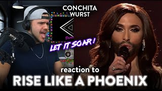 Conchita Wurst Reaction Rise Like a Phoenix LIVE EUROVISION SOAR LIKE A PHOENIX  Dereck Reacts [upl. by Gunar882]