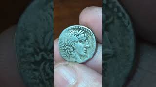 REPÚBLICA ROMANA C Vibius Pansa 90 AC Denario plata Roma coin history monedas historia monete [upl. by Neelyhtak]