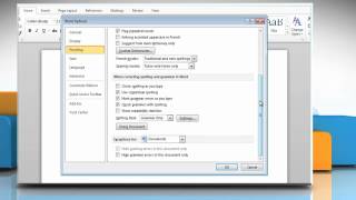 How to turn on the automatic spell check in Microsoft® Word 2010 on Windows® 7 [upl. by Naivaj]