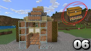 Build the Perfect Minecraft Storage House  Easy Tutorial  Survival Series 06 [upl. by Josie]