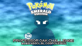 647  I tried the Professor Oak Challenge in Pokemon Emerald Version [upl. by Atteloiv]