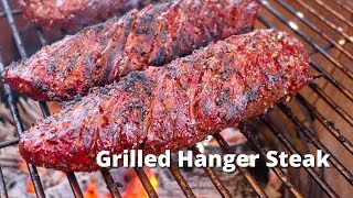 Grilled Hanger Steaks  Recipe for Grilling Hanger Steaks on Grilla Kong [upl. by Ecnarf]