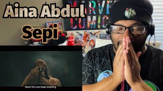 Aina Abdul  Sepi Official Music Video REACTION [upl. by Salter]