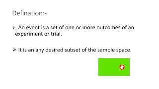 What is event in probability  event in probability [upl. by Eben]