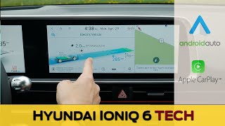 Hyundai IONIQ 6 Media Screen  EV Charging CarPlay Android Auto Nav and More [upl. by Shirk]