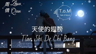 Tian Shi De Chi Bang 天使的翅膀 Lyrics Pinyin  Zhou Qian 周倩  MANDARIN SONG [upl. by Moina]