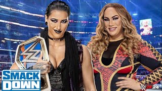 WWE 2K24  Nia Jax Vs Rhea Ripley  Smackdown Live [upl. by Anielram188]