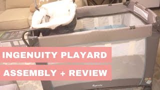 Ingenuity Smart and Simple Playard Assembly amp Review [upl. by Ennavoj]