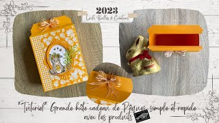 Tutoriel Grande boîte cadeau de Pâques simple et rapide avec les produits Stampin Up [upl. by Nnyleahs]