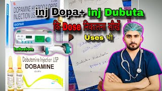 InjDopa dubuta ki dose calculation  inj dopa dubuta ki infusion dose  emergency injection dose [upl. by Lynna]