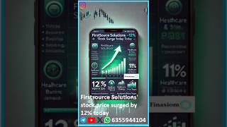 Firstsource Sols Up by 12 today whyyoutube sharemarket stockmarket investment youtubeshorts [upl. by Williams661]