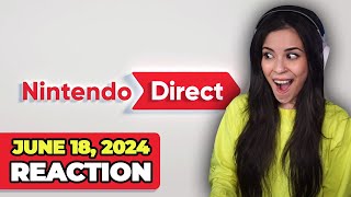 REACTING TO NINTENDO DIRECT  June 18 2024 [upl. by Aisekal]