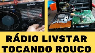 Rádio LivStar CNN686BT Tocando Baixo E Rouco [upl. by Artapoelc]