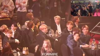 170119 EXO amp BTS reaction to MAMAMOO Youre The Best  Décalcomanie  Seoul Music Awards [upl. by Behnken]