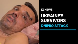 Defiant Ukrainian survivors in Dnipro speak out  ABC News [upl. by Llekcm]