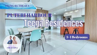 Teega Residences • Puteri Harbour • 31 Bedroom Condominium  Living By The Sea  Yong amp Purple [upl. by Enawtna374]