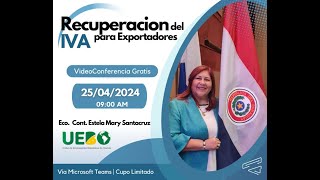 Recuperación de IVA para Exportadores en Paraguay [upl. by Maillw]