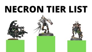 Necrons Codex Tier List  Strongest Necron Units in 9th Edition [upl. by Trawets]