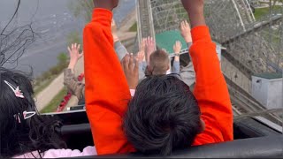 Roller Coaster Zippin Pippin at Bay Beach Amusement Park Wisconsin  awesome Zippin Pippin ride [upl. by Neirrad820]