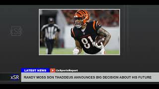 Randy Moss Son Thaddeus Announces Big Decision About His Future [upl. by Eterg484]