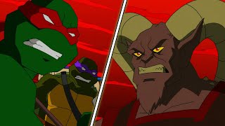 سلاحف النينجا مقابل الديناصورات ️🦖 السفر عبر الزمن 🦕 جميع الحلقات على التوالي TMNT Mutant Melee [upl. by Hebner]