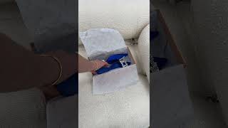 UNBOXING OUR PROMISE HEELS IN BLUE SATIN billinishoes heels [upl. by Blanche]