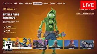 🔴 LIVE NEW FORTNITE SEASON 3 GAMEPLAY  NEW MAP BATTLE PASS TRAILER Fortnite Battle Royale [upl. by Anialeh885]