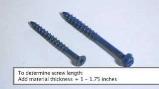 How To Use Tapcon Concrete Screws [upl. by Kinsman270]